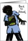 Zombie Back To School Creepy Ghoul card