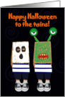 Happy Halloween To The Twins Paper Bags Masks card