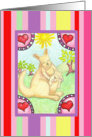 Baby’s First Valentine, Kangaroo Valentine Card, Hearts, Kangaroo Baby card