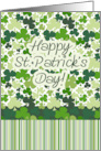 Happy St. Patrick’s Day Green Shamrocks card
