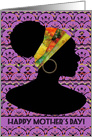 Happy Mother’s Day! Beautiful Head Wrap, African Woman Silhouette card