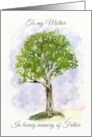 To My Mother in Loving Memory of Father Lone Tree card