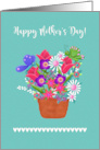 Happy Mother’s Day Pot of Flowers Butterflies card
