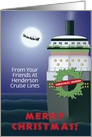 Christmas Cruiser, Merry Christmas! Holiday Cruise Line, You Customize card