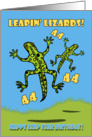 Leapin’ Lizards! Leap Year Birthday 44 Years Old card