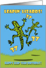 Leapin’ Lizards! Leap Year Birthday 37 Years Old card