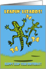 Leapin’ Lizards! Leap Year Birthday 34 Years Old card