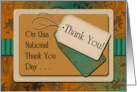 National Thank You Day, Scrapbook Style Thank You Tags & Paisley card