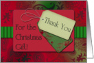 Christmas Gift Thank You, Scrapbook Style Thank You Tags & Paisley card