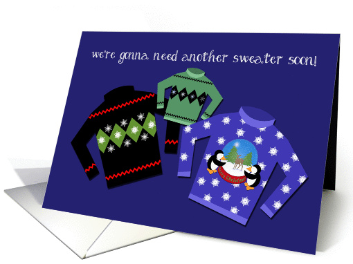 Ugly Christmas Sweaters Baby Announcement, Expecting,... (1002169)