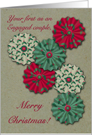 First Christmas As Engaged Couple, Paper Crafts, Paper Wheels Art card