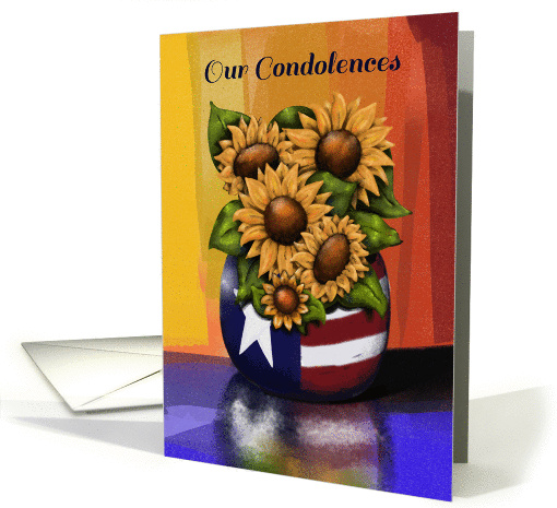Our Condolences, Military Service, Sunflowers, Americana... (1035317)