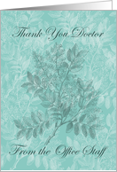 Thank You Doctor, From Staff, National Doctors’ Day, Budding Branches card