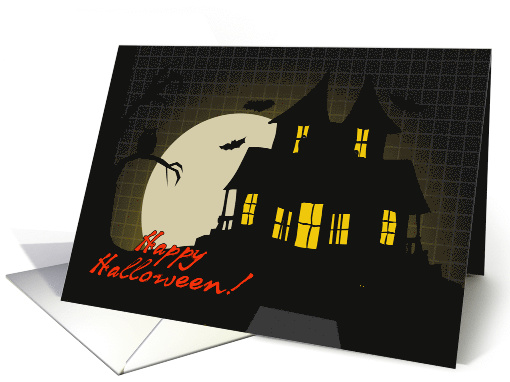 Spooky Mansion Happy Halloween! Eerie Tree, Black Owl,... (1148422)