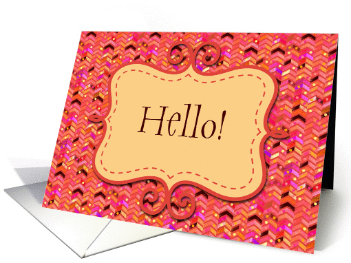 Hello! Just Thinking of You, Red, Pale Gold, Multicolor... (1180018)