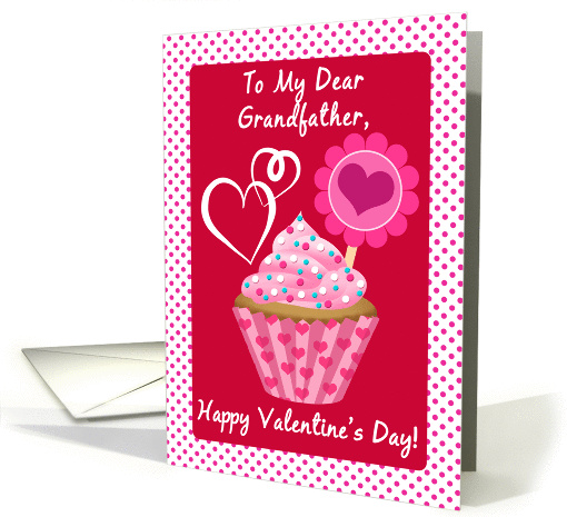 Happy Valentine's Day, To My Grandfather, Pink Cupcake... (1201324)