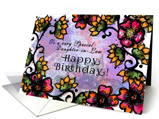 To a Special Daughter-in-Law, Happy Birthday! Bold... (1267784)