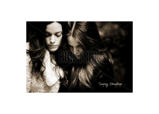 Sad Sisters Saying Goodbye, Sibling Empty Nest Encouragement