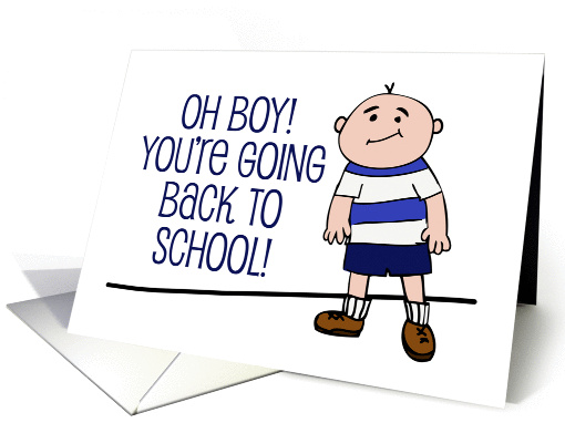 You're Going Back To School Good Luck, Grinning Boy in... (1305428)