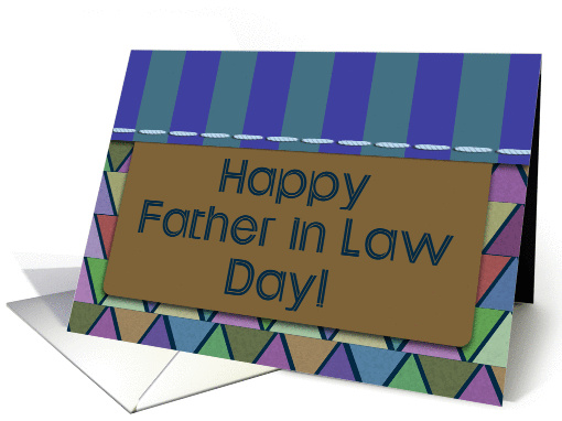 Happy Father in Law Day! Masculine, For Men, Blue... (1311378)