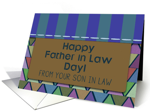 Happy Father in Law Day! From Son in Law, For Men,... (1311380)