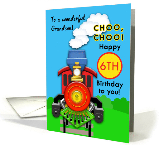 Choo, Choo! Red Train, Happy 6th Birthday for a Wonderful... (1348592)