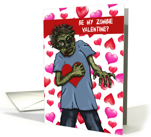 Be My Zombie Valentine? Cute and Creepy Zombie Valentine's card