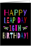 Happy Leap Day 16th...