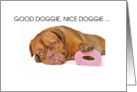 Good Doggie, Nice Doggie Toilet Paper Hoarder card
