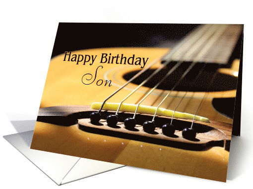 Happy Birthday Son Acoustic Guitar card (1660962)