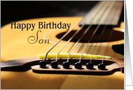 Happy Birthday Son Acoustic Guitar card