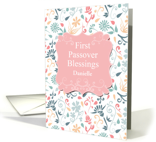 First Passover Blessings You Customize the Name card (1729352)
