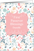 First Passover Blessings You Customize the Name card