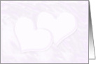 Hearts On White Satin card