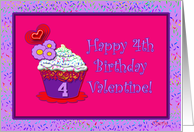 Happy 4th Birthday Valentine! card