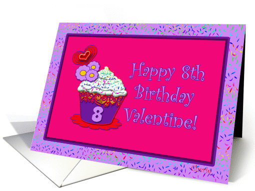 Happy 8th Birthday Valentine! card (336929)