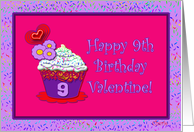 Happy 9th Birthday Valentine! card