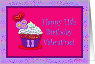 Happy 11th Birthday Valentine! card