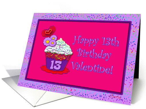 Happy 13th Birthday Valentine! card (337055)