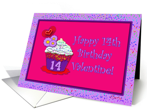 Happy 14th Birthday Valentine! card (337057)