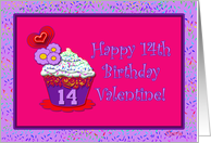 Happy 14th Birthday Valentine! card