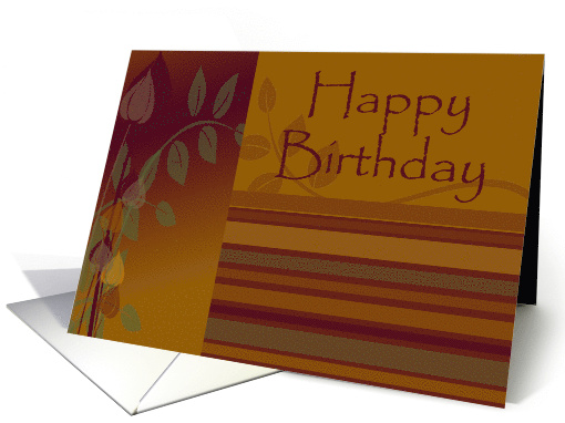 Happy Birthday Fall Colors card (370548)