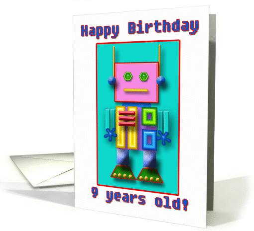 Happy Birthday 9 Years Old! card (373849)
