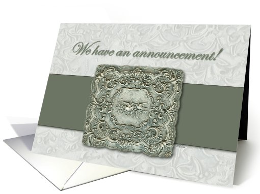 We Have An Announcement! card (418615)