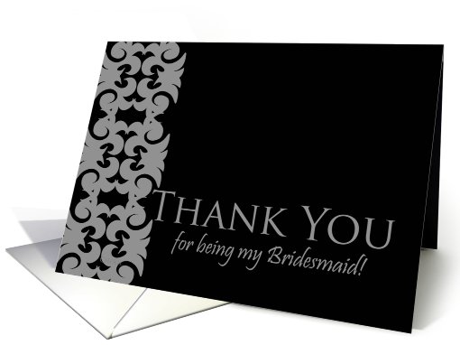 Thank You Wedding - Bridesmaid card (530696)
