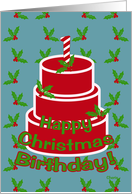Happy Christmas Birthday 1 Year card