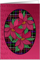 Poinsettia Ornament Card