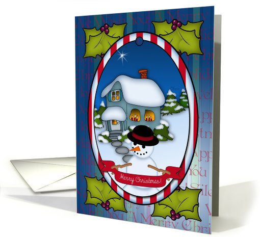 Merry Christmas Ornament card (537133)