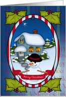 Merry Christmas Ornament Card
