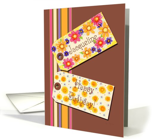 Happy Birthday Jacqueline card (571720)